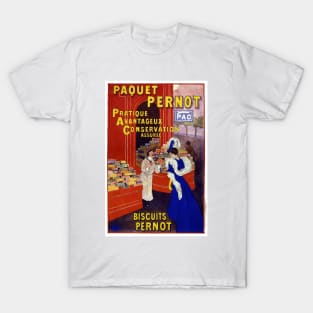 Vintage Advertising Poster France Paquet Pernot T-Shirt